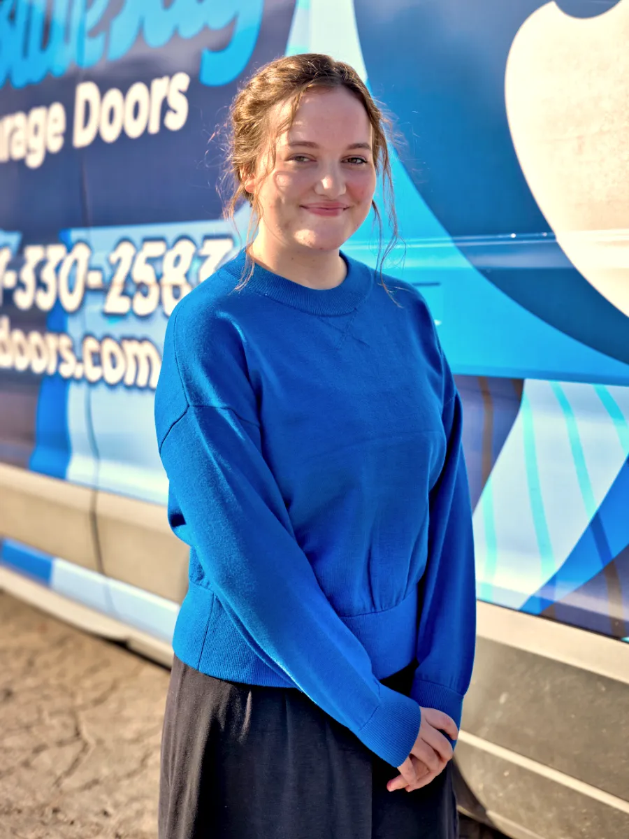Amanda Cunningham, Human Resources and Commercial Accounts Manager of Blue Jay Garage Doors